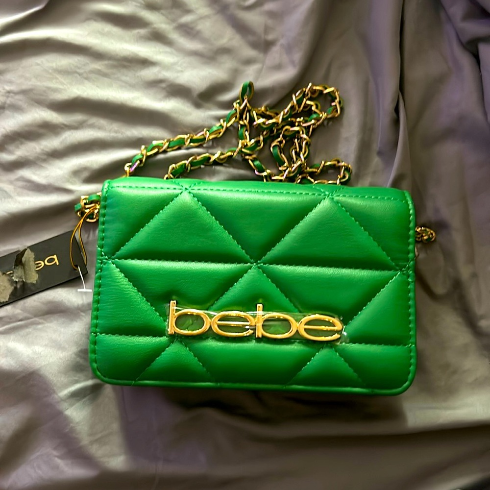 Brand new Bebe green crossbody